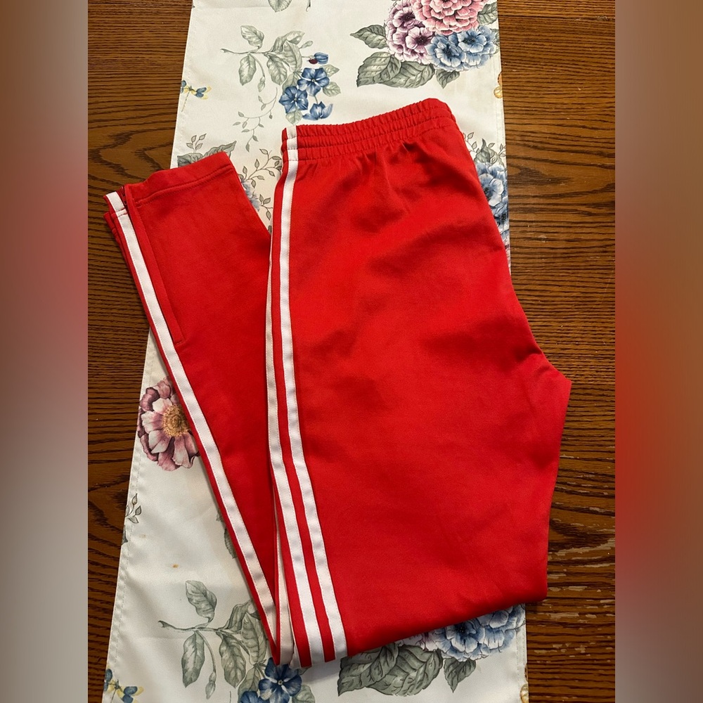 Adidas red pants